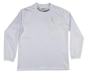 Puttwell Mock Neck Longsleeve White