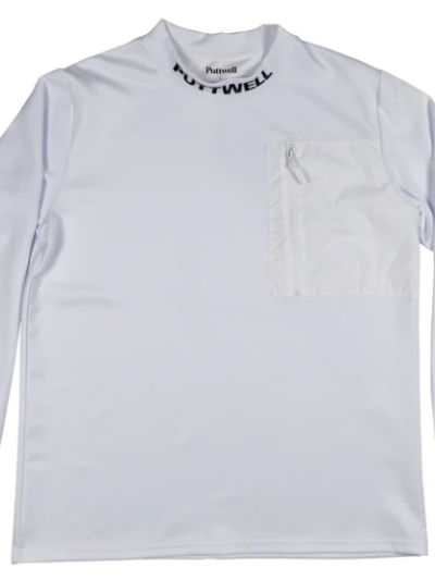 Puttwell Mock Neck Longsleeve White