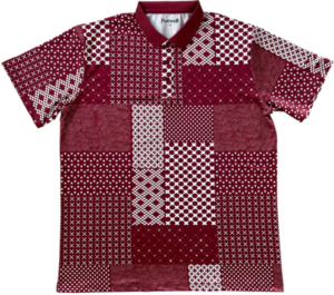 Puttwell Patchwork Polo - Maroon