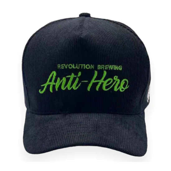 Revolution Brewing Anti-Hero Black Corduroy Snapback