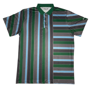 Puttwell Summertime Green Side Polo (Blue/Green)