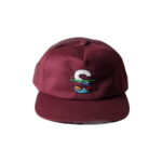 Slighted Wavy Hat Maroon