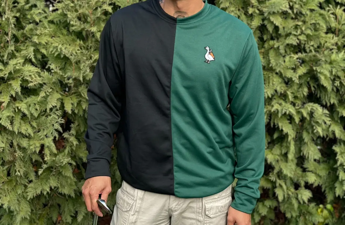 The Angry Goose Split Crewneck by Slighted Golf