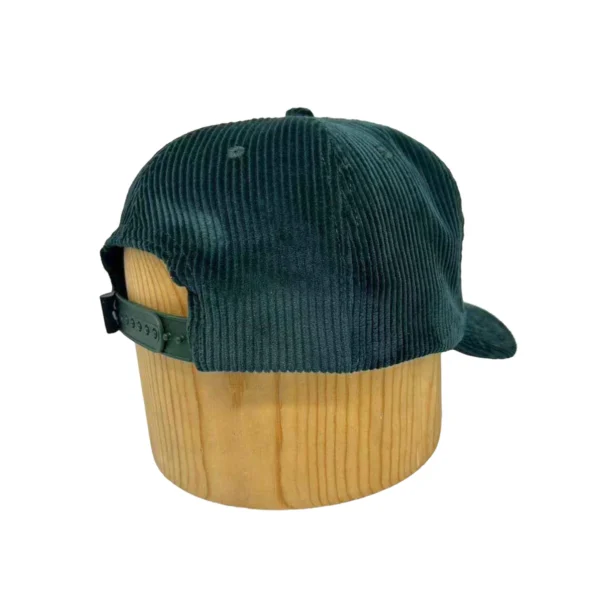 Snowman Golf Time Green Corduroy Hat