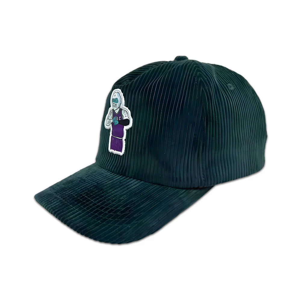 Snowman Golf Time Green Corduroy Hat - Image 2