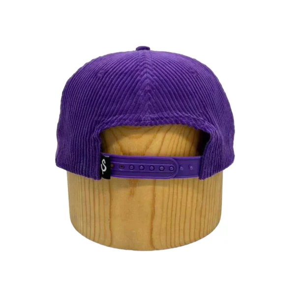 Snowman Golf Time Purple Corduroy Hat