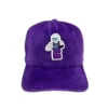 Snowman Golf Time Purple Corduroy Hat