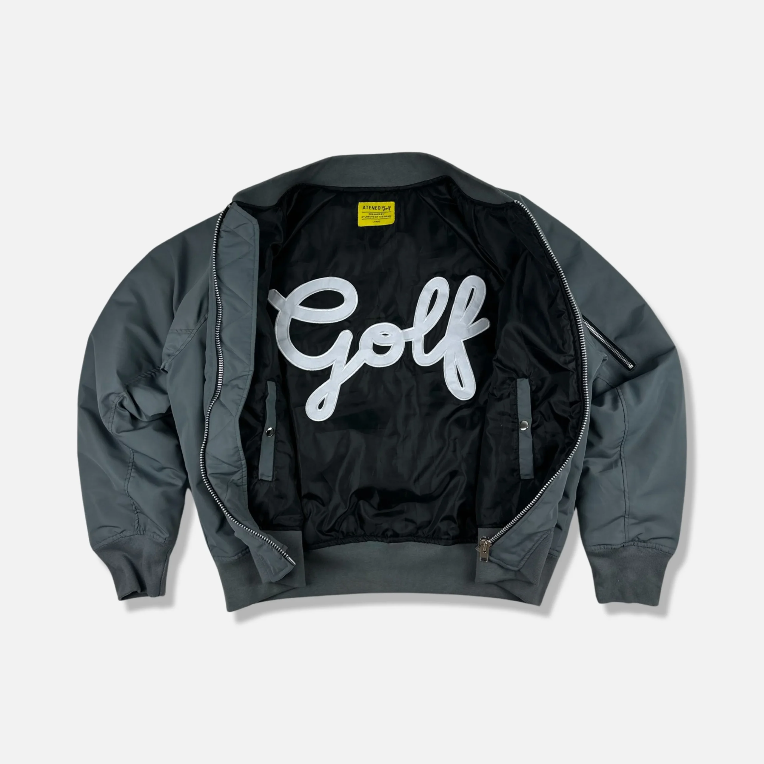 Ateneo Golf – Smoke Nylon Bomber - Image 3