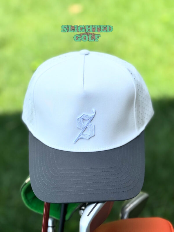 Slighted - Riser Performance Cap - White and Charcoal