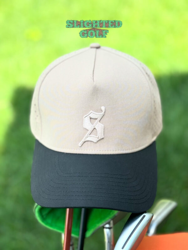 Slighted - Riser Performance Cap - Beige and Black